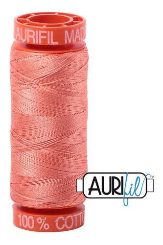 Aurifil Mako 50wt Cotton 200 m 220 yd. spool - 2220 Light Salmon Aurifil Mako 50wt Cotton 200 m 220 yd. spool - 2220 Light Salmon