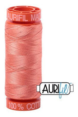 Aurifil Mako 50wt Cotton 200 m 220 yd. spool - 2220 Light Salmon Aurifil Mako 50wt Cotton 200 m 220 yd. spool - 2220 Light Salmon