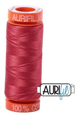 Aurifil Mako 50wt Cotton 200 m 220 yd. spool - 2230 Red Peony Aurifil Mako 50wt Cotton 200 m 220 yd. spool - 2230 Red Peony