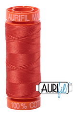 Aurifil Mako 50wt Cotton 200 m 220 yd. spool - 2245 Red Orange Aurifil Mako 50wt Cotton 200 m 220 yd. spool - 2245 Red Orange