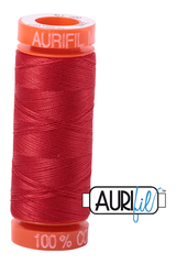 Aurifil Mako 50wt Cotton 200 m 220 yd. spool - 2265 Lobster Red Aurifil Mako 50wt Cotton 200 m 220 yd. spool - 2265 Lobster Red