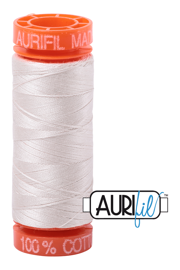 Aurifil Mako 50wt Cotton 200 m 220 yd. spool - 2311 Muslin Aurifil Mako 50wt Cotton 200 m 220 yd. spool - 2311 Muslin