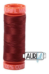 Aurifil Mako 50wt Cotton 200 m 220 yd. spool - 2355 Rust Aurifil Mako 50wt Cotton 200 m 220 yd. spool - 2355 Rust