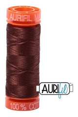 Aurifil Mako 50wt Cotton 200 m 220 yd. spool - 2360 Chocolate Aurifil Mako 50wt Cotton 200 m 220 yd. spool - 2360 Chocolate