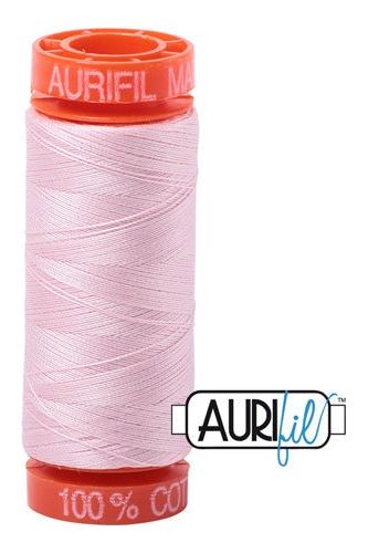 Aurifil Mako 50wt Cotton 200 m 220 yd. spool - 2410 Pale Pink Aurifil Mako 50wt Cotton 200 m 220 yd. spool - 2410 Pale Pink
