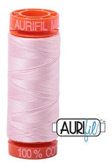 Aurifil Mako 50wt Cotton 200 m 220 yd. spool - 2410 Pale Pink Aurifil Mako 50wt Cotton 200 m 220 yd. spool - 2410 Pale Pink