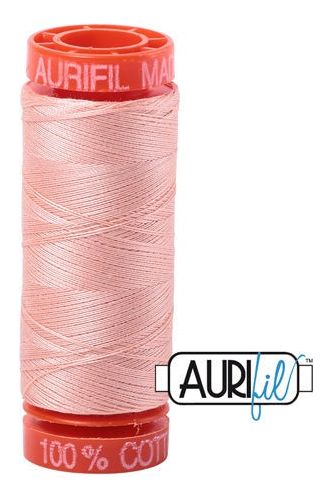 Aurifil Mako 50wt Cotton 200 m 220 yd. spool - 2420 Light Blush Aurifil Mako 50wt Cotton 200 m 220 yd. spool - 2420 Light Blush