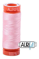 Aurifil Mako 50wt Cotton 200 m 220 yd. spool - 2423 Baby Pink Aurifil Mako 50wt Cotton 200 m 220 yd. spool - 2423 Baby Pink