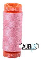 Aurifil Mako 50wt Cotton 200 m 220 yd. spool - 2425 Bright Pink Aurifil Mako 50wt Cotton 200 m 220 yd. spool - 2425 Bright Pink