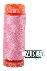 Aurifil Mako 50wt Cotton 200 m 220 yd. spool - 2425 Bright Pink Aurifil Mako 50wt Cotton 200 m 220 yd. spool - 2425 Bright Pink