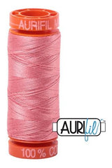 Aurifil Mako 50wt Cotton 200 m 220 yd. spool - 2435 Peachy Pink Aurifil Mako 50wt Cotton 200 m 220 yd. spool - 2435 Peachy Pink