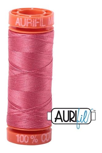 Aurifil Mako 50wt Cotton 200 m 220 yd. spool - 2440 Peony Aurifil Mako 50wt Cotton 200 m 220 yd. spool - 2440 Peony