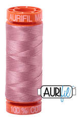 Aurifil Mako 50wt Cotton 200 m 220 yd. spool - 2445 Victorian Rose Aurifil Mako 50wt Cotton 200 m 220 yd. spool - 2445 Victorian Rose
