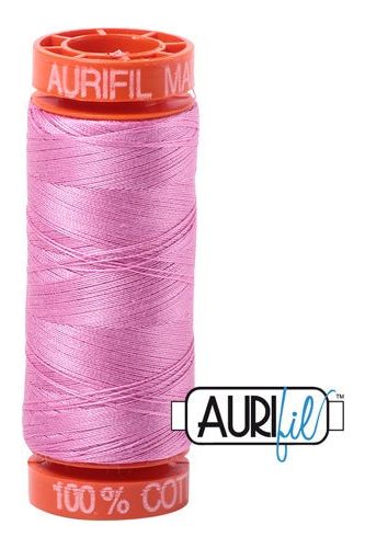 Aurifil Mako 50wt Cotton 200 m 220 yd. spool - 2479 Medium Orchid Aurifil Mako 50wt Cotton 200 m 220 yd. spool - 2479 Medium Orchid