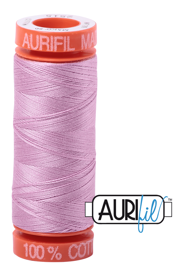 Aurifil Mako 50wt Cotton 200 m 220 yd. spool - 2515 Light Orchid Aurifil Mako 50wt Cotton 200 m 220 yd. spool - 2515 Light Orchid