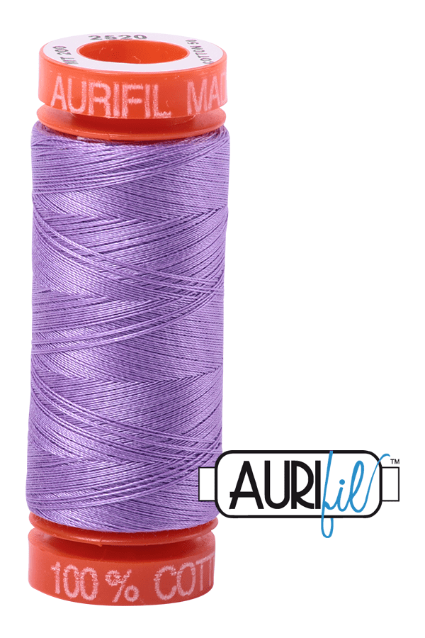 Aurifil Mako 50wt Cotton 200 m 220 yd. spool - 2520 Violet Aurifil Mako 50wt Cotton 200 m 220 yd. spool - 2520 Violet