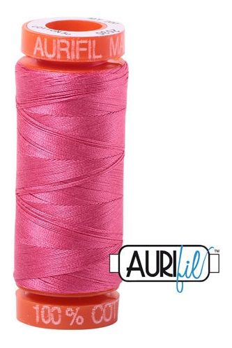 Aurifil Mako 50wt Cotton 200 m 220 yd. spool - 2530 Blossom Pink Aurifil Mako 50wt Cotton 200 m 220 yd. spool - 2530 Blossom Pink