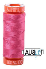 Aurifil Mako 50wt Cotton 200 m 220 yd. spool - 2530 Blossom Pink Aurifil Mako 50wt Cotton 200 m 220 yd. spool - 2530 Blossom Pink