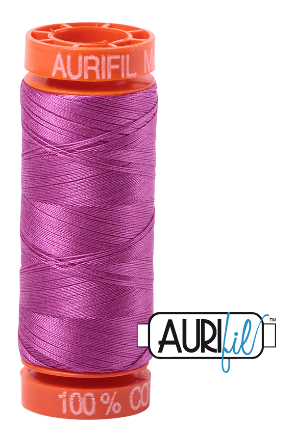 Aurifil Mako 50wt Cotton 200 m 220 yd. spool - 2535 Magenta Aurifil Mako 50wt Cotton 200 m 220 yd. spool - 2535 Magenta