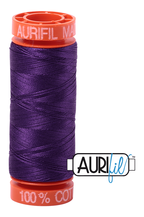 Aurifil Mako 50wt Cotton 200 m 220 yd. spool - 2545 Medium Purple Aurifil Mako 50wt Cotton 200 m 220 yd. spool - 2545 Medium Purple