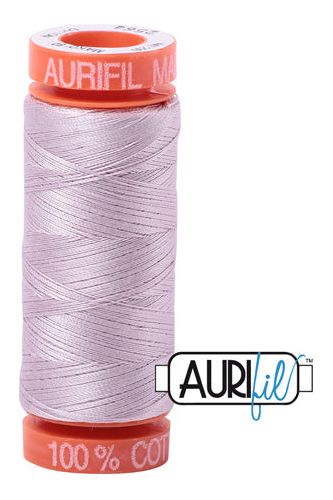 Aurifil Mako 50wt Cotton 200 m 220 yd. spool - 2564 Pale Lilac Aurifil Mako 50wt Cotton 200 m 220 yd. spool - 2564 Pale Lilac