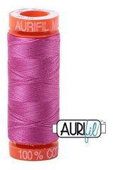 Aurifil Mako 50wt Cotton 200 m 220 yd. spool - 2588 Light Magenta Aurifil Mako 50wt Cotton 200 m 220 yd. spool - 2588 Light Magenta