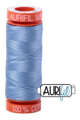 Aurifil Mako 50wt Cotton 200 m 220 yd. spool - 2720 Light Delft Blue Aurifil Mako 50wt Cotton 200 m 220 yd. spool - 2720 Light Delft Blue