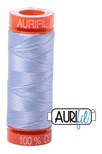 Aurifil Mako 50wt Cotton 200 m 220 yd. spool - 2770 Very Light Delft Aurifil Mako 50wt Cotton 200 m 220 yd. spool - 2770 Very Light Delft