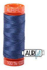 Aurifil Mako 50wt Cotton 200 m 220 yd. spool - 2775 Steel Blue Aurifil Mako 50wt Cotton 200 m 220 yd. spool - 2775 Steel Blue