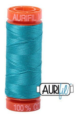 Aurifil Mako 50wt Cotton 200 m 220 yd. spool - 2810 Turquoise Aurifil Mako 50wt Cotton 200 m 220 yd. spool - 2810 Turquoise