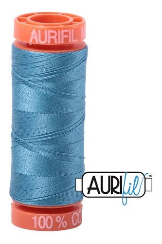 Aurifil Mako 50wt Cotton 200 m 220 yd. spool - 2815 Teal Aurifil Mako 50wt Cotton 200 m 220 yd. spool - 2815 Teal