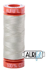 Aurifil Mako 50wt Cotton 200 m 220 yd. spool - 2843 Grey Green