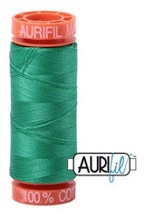 Aurifil Mako 50wt Cotton 200 m 220 yd. spool - 2865 Emerald Aurifil Mako 50wt Cotton 200 m 220 yd. spool - 2865 Emerald