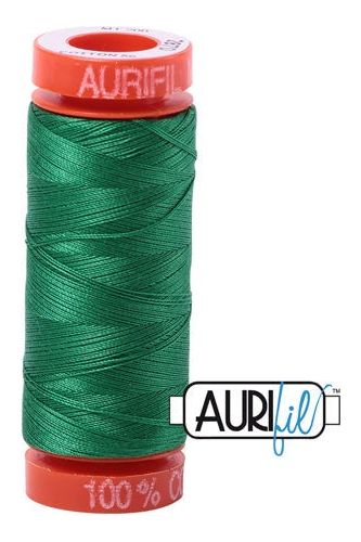 Aurifil Mako 50wt Cotton 200 m 220 yd. spool - 2870 Green Aurifil Mako 50wt Cotton 200 m 220 yd. spool - 2870 Green