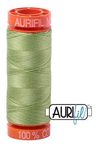 Aurifil Mako 50wt Cotton 200 m 220 yd. spool - 2882 Light Fern Aurifil Mako 50wt Cotton 200 m 220 yd. spool - 2882 Light Fern
