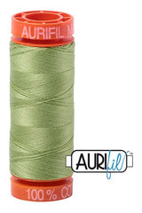 Aurifil Mako 50wt Cotton 200 m 220 yd. spool - 2882 Light Fern Aurifil Mako 50wt Cotton 200 m 220 yd. spool - 2882 Light Fern