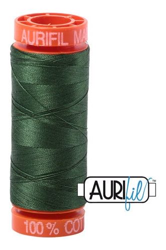 Aurifil Mako 50wt Cotton 200 m 220 yd. spool - 2892 Pine Aurifil Mako 50wt Cotton 200 m 220 yd. spool - 2892 Pine