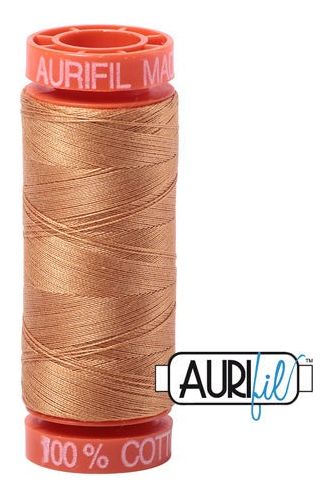Aurifil Mako 50wt Cotton 200 m 220 yd. spool - 2930 Golden Toast Aurifil Mako 50wt Cotton 200 m 220 yd. spool - 2930 Golden Toast