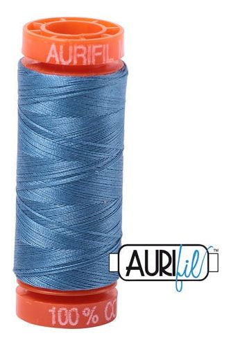 Aurifil Mako 50wt Cotton 200 m 220 yd. spool - 4140 Wedgewood Aurifil Mako 50wt Cotton 200 m 220 yd. spool - 4140 Wedgewood