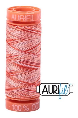 Aurifil Mako 50wt Cotton 200 m 220 yd. spool - 4659 Mango Mist Aurifil Mako 50wt Cotton 200 m 220 yd. spool - 4659 Mango Mist
