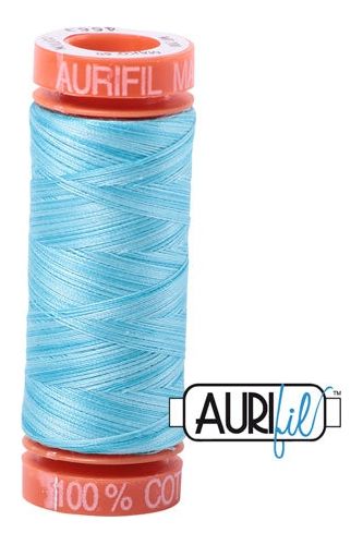 Aurifil Mako 50wt Cotton 200 m 220 yd. spool - 4663 Baby Blue Eyes Aurifil Mako 50wt Cotton 200 m 220 yd. spool - 4663 Baby Blue Eyes