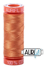 Aurifil Mako 50wt Cotton 200 m 220 yd. spool - 5009 Medium Orange Aurifil Mako 50wt Cotton 200 m 220 yd. spool - 5009 Medium Orange