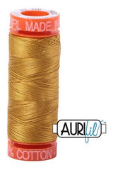 Aurifil Mako 50wt Cotton 200 m 220 yd. spool - 5022 Mustard Aurifil Mako 50wt Cotton 200 m 220 yd. spool - 5022 Mustard