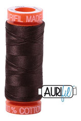 Aurifil Mako 50wt Cotton 200 m 220 yd. spool - 5024 Dark Brown Aurifil Mako 50wt Cotton 200 m 220 yd. spool - 5024 Dark Brown