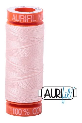 Aurifil Mako 50wt Cotton 200 m 220 yd. spool - 6723 Fairy Floss Aurifil Mako 50wt Cotton 200 m 220 yd. spool - 6723 Fairy Floss