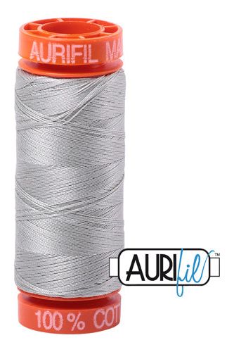 Aurifil Mako 50wt Cotton 200 m 220 yd. spool - 6726 Airstream Aurifil Mako 50wt Cotton 200 m 220 yd. spool - 6726 Airstream