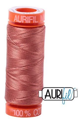 Aurifil Mako 50wt Cotton 200 m 220 yd. spool - 6728 Cinnabar Aurifil Mako 50wt Cotton 200 m 220 yd. spool - 6728 Cinnabar