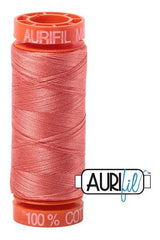 Aurifil Mako 50wt Cotton 200 m 220 yd. spool - 6729 Tangerine Dream Aurifil Mako 50wt Cotton 200 m 220 yd. spool - 6729 Tangerine Dream
