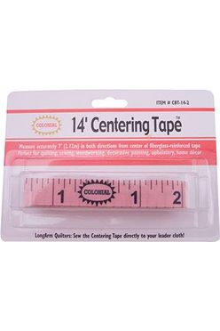 Centering Tape 14ft , Colonial Needle Centering Tape 14ft , Colonial Needle
