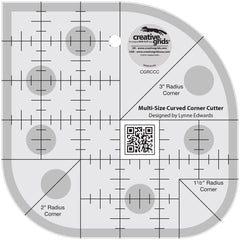 Creative Grids Curved Corner Cutter Quilt Ruler Creative Grids Curved Corner Cutter Quilt Ruler